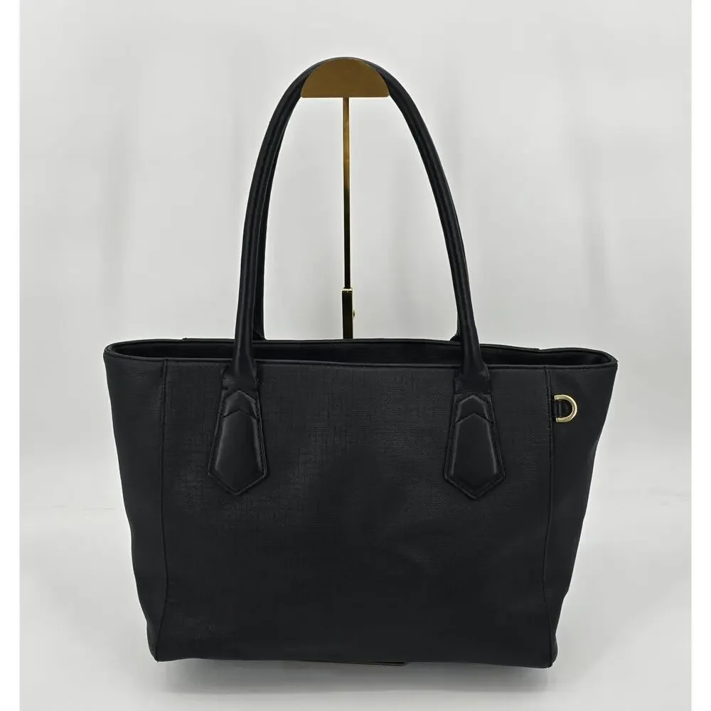 Dagne Dover Signature Tote‎ Classic Onyx Black Laptop Work Bag